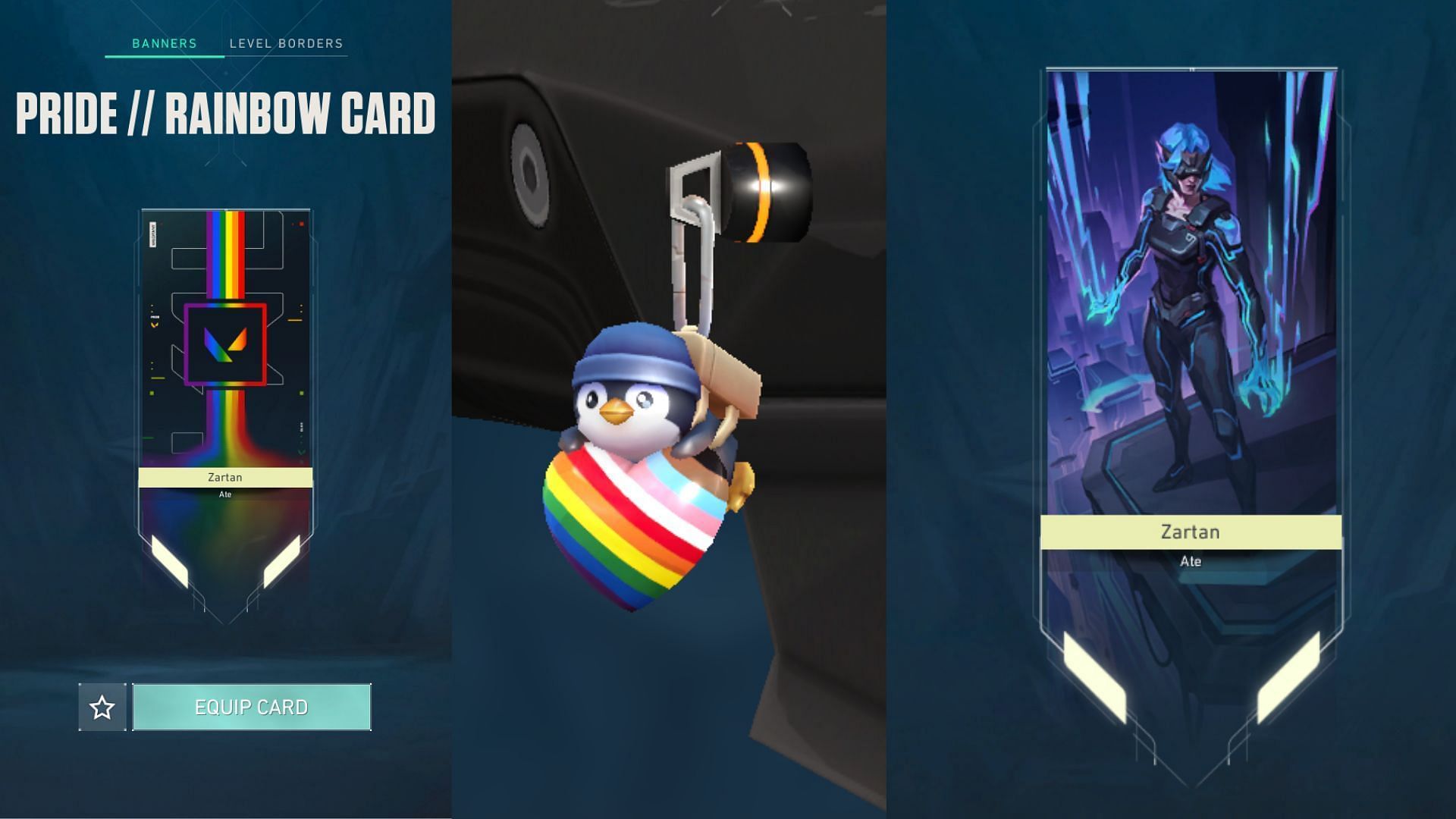 A still of some rewards that players can get from Valorant Pride Month 2025 (Image via Riot Games)